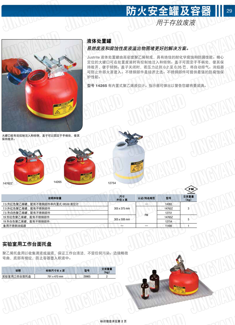 JUSTRITE，美國杰斯瑞特，justriteI型安全罐,柴油汽油存放罐，酒精松香水安全存儲罐，防火安全罐，防爆安全罐